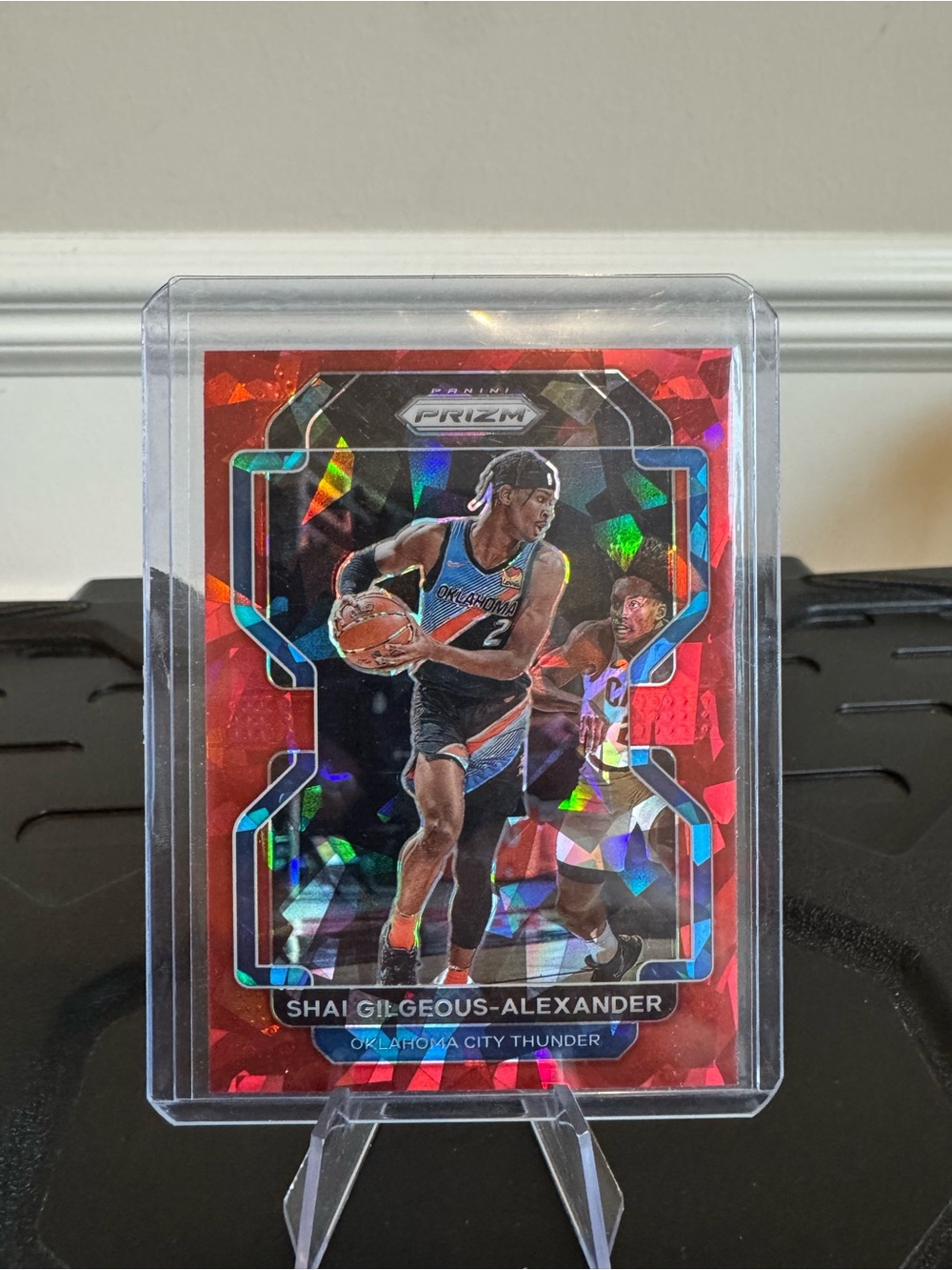 🔥 2021 Panini Prizm Shai Gilgeous-Alexander Red Cracked Ice Prizm OKC Thunder